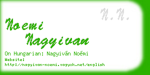 noemi nagyivan business card